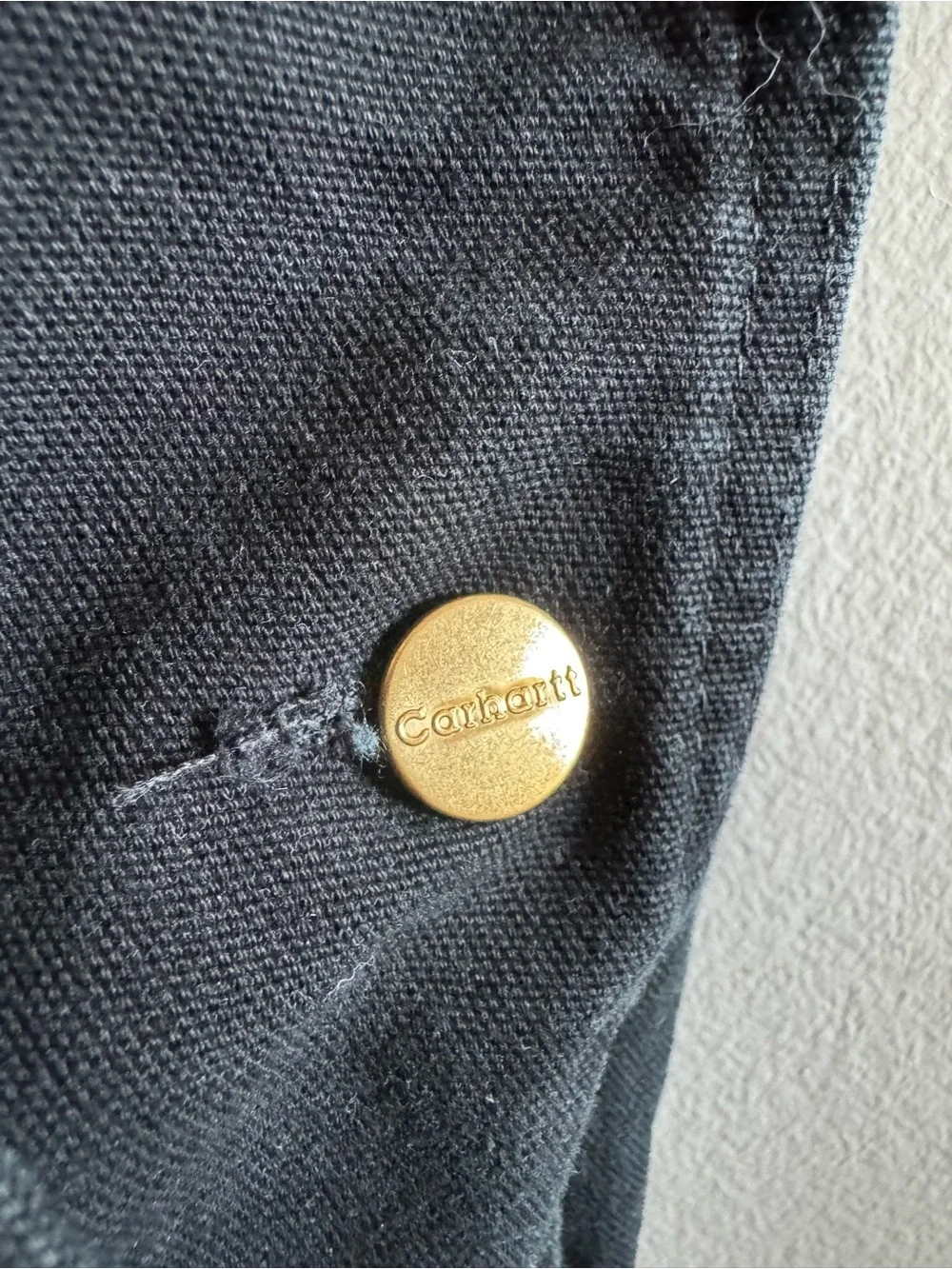 Carhartt Black Cotton Duck Bib Overalls size 34